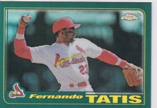 2001 Topps Chrome Green Retrofractor Refractor #146 Fernando Tatis Cardinals