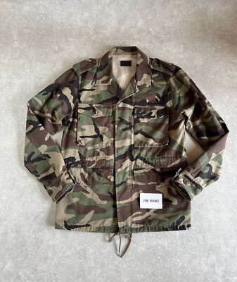 Saint Laurent Love Military Jacket Vintage Camouflage Size XS