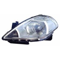 Scheinwerfer Set H4 Chrom FüR Nissan Tiida Stufenheck SchräGheck Inkl. Lampen