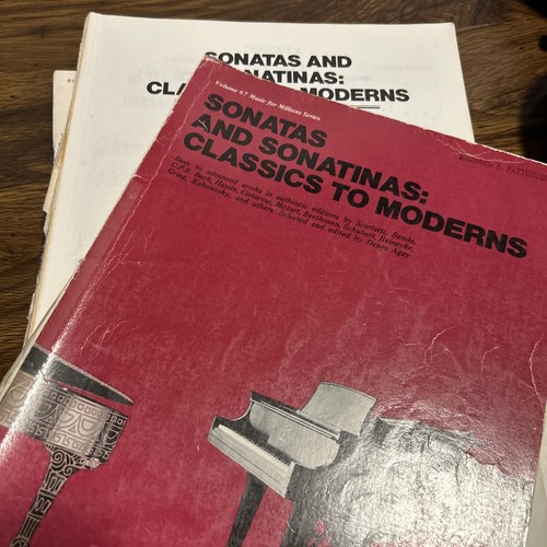 VTG Lot Piano Sheet Music Book Sonatinas Sonatas Bernice Frost Schirmers Library - Picture 12 of 13