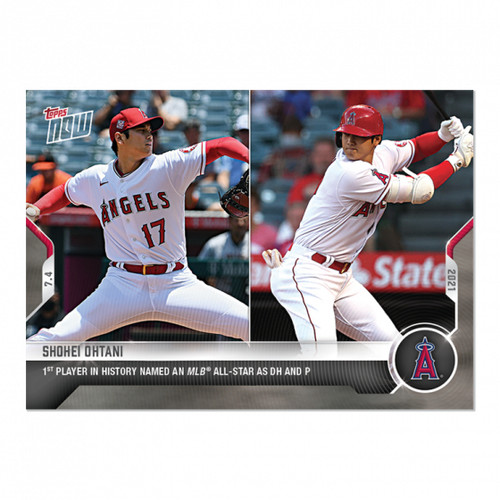 Shohei Ohtani - 2021 Topps Now Card #457 - 1st Player in History - MLB All-Star