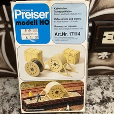 Preiser Load, Cable Drums & Crates Kit HO 17114