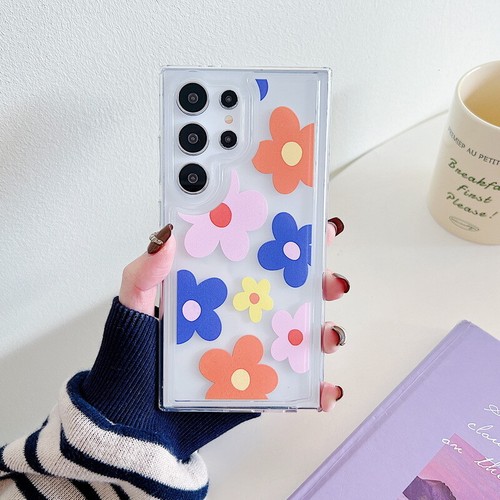 Flower Clear Case For Samsung Galaxy S24 Ultra S23 S22 A55 A15 A54 A33 A52 Cover - Picture 5 of 14