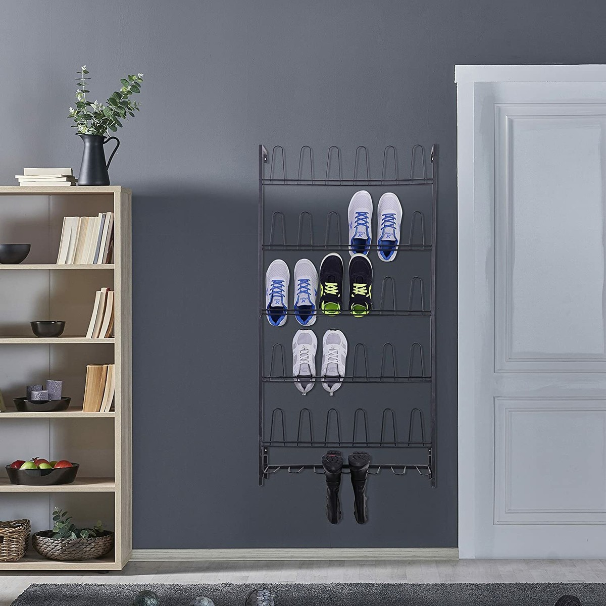 Wall Mounted Boot Rack Welly Boot Rack - Wall Mounted Welly Boot Stand ...