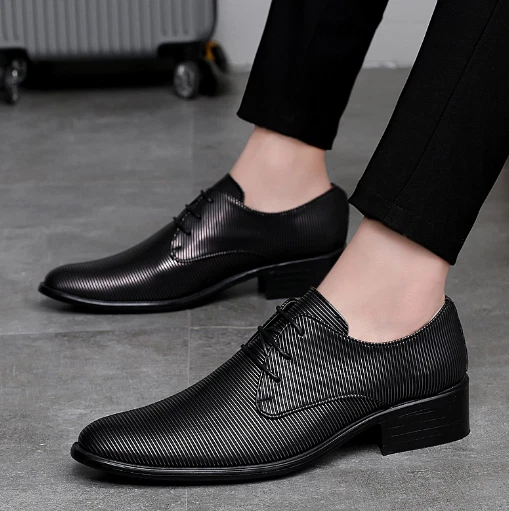 Men's flat hotsell heel formal shoes