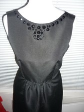 Target Limited Edition Cocktail Dress Fit & Flare Black Rhinestones Pockets Sz 6