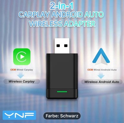 2 in 1 Wireless Apple Carplay Android Auto Adapter USB Car Dongle Connect Box