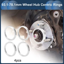 Universal 4 Pcs OD 93.1mm to ID 78.1mm Car Wheel Hub Centric Ring Aluminum Alloy