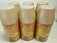 6 Glade Automatic Spray Refill Sparkling Citrus Sunrise Air Fresh Holiday 6.2 oz