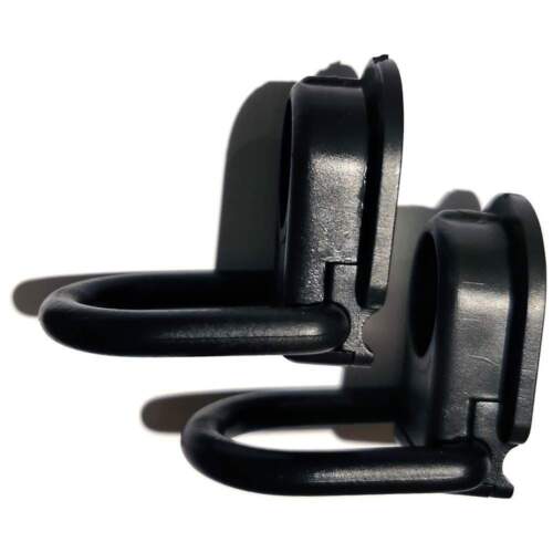 Pair of Bike It Motorcycle Motorbike Strong Luggage Hooks for Straps/Cargo Nets - Picture 3 of 11