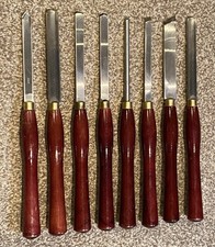 8 Piece HSS Wood Turning Chisels Gouge & Lathe Tool Set