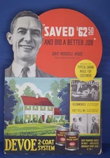 Devoe House Paint Cardboard Sign