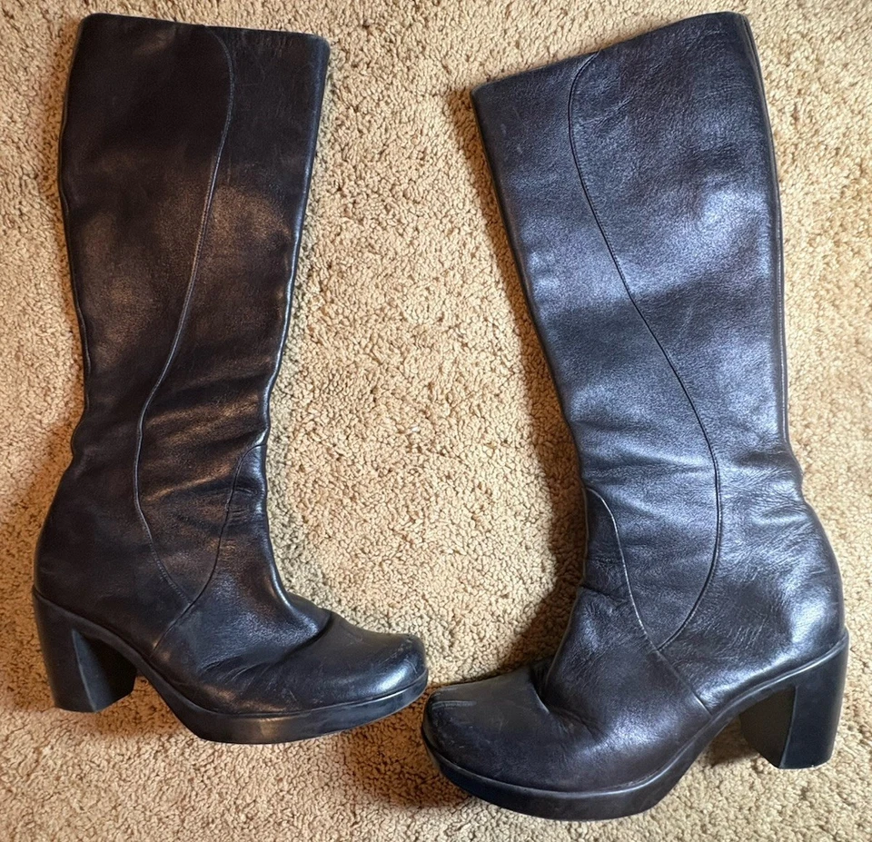 Botas altas hasta la rodilla Dansko para mujer talla 38 negras fecha noche boho Foto 3 de 4