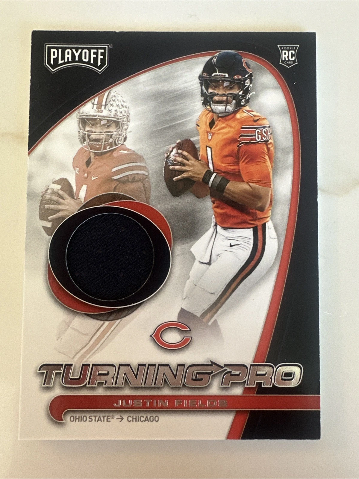 Justin Fields Panini Playoff Turning Pro Memorabilia #TPJFI Base