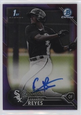 2016 Bowman Chrome Prospects Purple Refractor 23/250 Franklin Reyes Auto 0l44