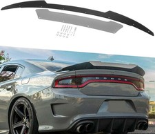 V2 Rear Wickerbill Spoiler for Dodge Charger 2015-2024 SRT Scat Pack Hellcat Day