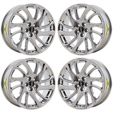 18" Lincoln Corsair PVD Bright Chrome Wheels-C Rims Factory OEM 10247 Exchang...
