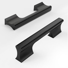 10 Pack 3.75 Inch 96mm Matte Black Kitchen Cabinet Handles, Cabinet Pulls Bl...