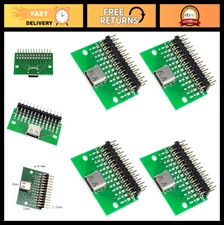 USB 3.1 Type-C Female Breakout PCB Board 4PCS, DIY Adapter for Power Supply/Brea