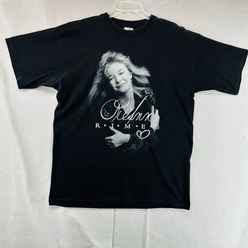 LeAnn Rimes Vintage 1997 Concert Black T-Shirt Size XL Made 1990s vintage concert t-shirt, vintage, size XL, single stitch, B+ condition
