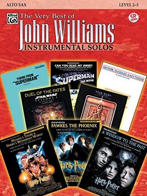 THE VERY BEST OF JOHN WILLIAMS: ALTO SAX, BOOK & By Bill Galliford **Excellent**