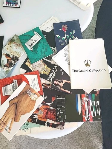 Vintage Rolex/Tudor Brochure Lot-60s-70s Dealer Stamped-Mint Condition Lot Of 20