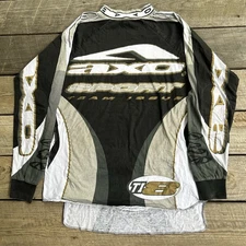 Vintage AXO Sport Team Issue 8 Motorsport Moto Cross Motocross Black Jersey XL