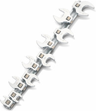 10 Pcs 38 Drive Crowfoot Wrench Set 38-1 Sae Open-end Nut Wrench Set