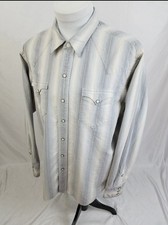 Vintage Polo Ralph Lauren Striped Classic Western Snap Long Sleeve