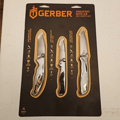 Gerber 3-Piece Folding Knife Set Gerber Gear Greatest Hits 3.0