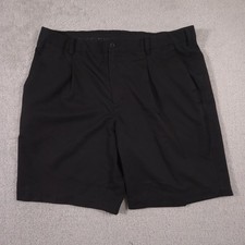 Nike Golf Shorts Mens 38 Black Fit Dry Performance Chino Flat Front Golf