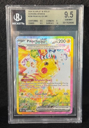 Pikachu ex graded BGS 9.5 for sale on eBay