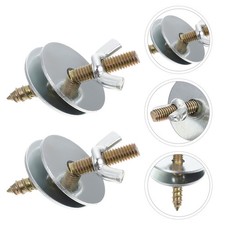 24 Sets Metal Screws for Birdcage  s Perch Hardware Bolts Fitting