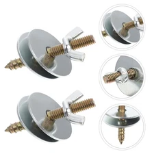  24 Sets Metal Screws for Birdcage’s Perch Hardware Bolts Fitting