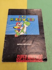 SNES Super Nintendo SUPER MARIO WORLD Instruction Booklet Manual Only