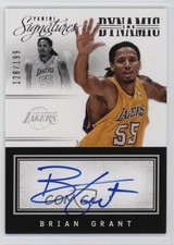 2013-14 Panini Signatures Dynamic Ink 128/199 Brian Grant #28 Auto 5h8