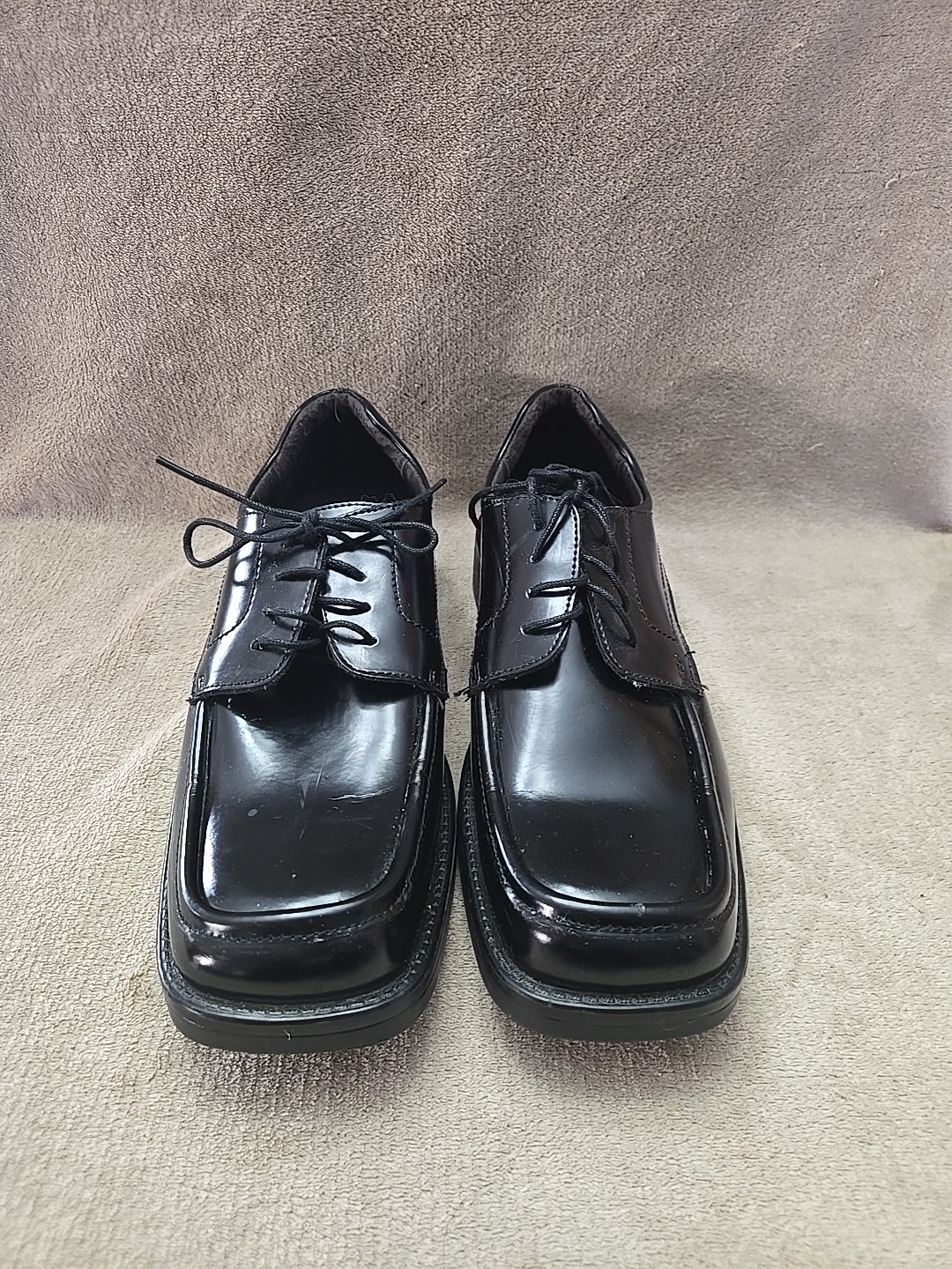 SAOLA Scarpe eleganti stringate Axcess by Claiborne nere in pelle da uomo taglia 9 5 DW