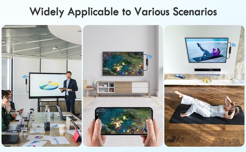 iOS Wireless HDMI Display Adapter (iOS only), Streaming Device for All iPhone.