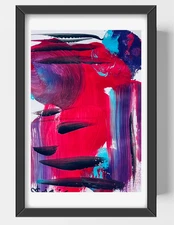 GUAJARDO Original Expressionism Ashes in Bloom 9X6 Paper Signed Art