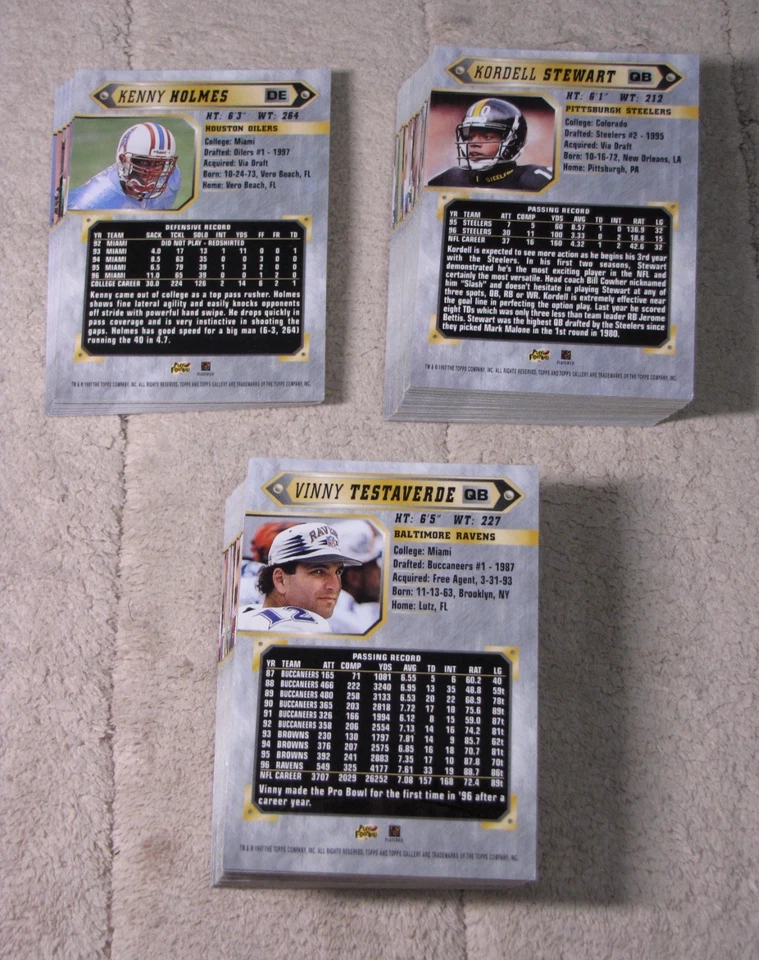 1997 Topps Gallery Football (Pick Choose Complete) - Image 2 of 2