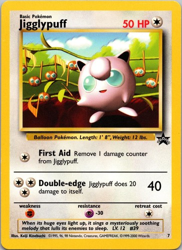 Jigglypuff 7 Promo Wizards Black Star Promos Pokemon Near Mint