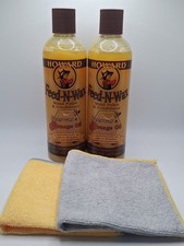 Lot of 2 Howard Feed-N-Wax Wood Polish Conditioner, 16floz