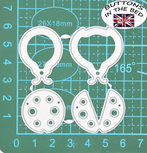 2 Ladybirds Ladybugs Metal Cutting Dies Set, Ladybird, Stencils, Card Making, A4 - Picture 3 of 8