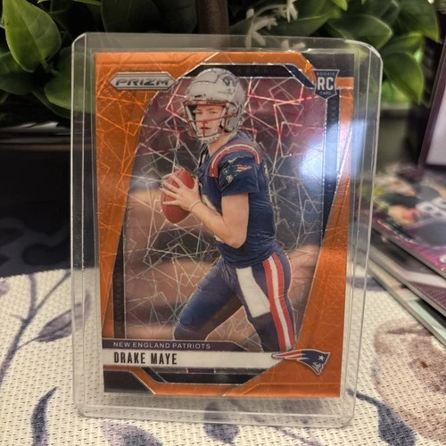 2024 Panini Prizm - Rookies Drake Maye #329 Lazer Prizm (RC)