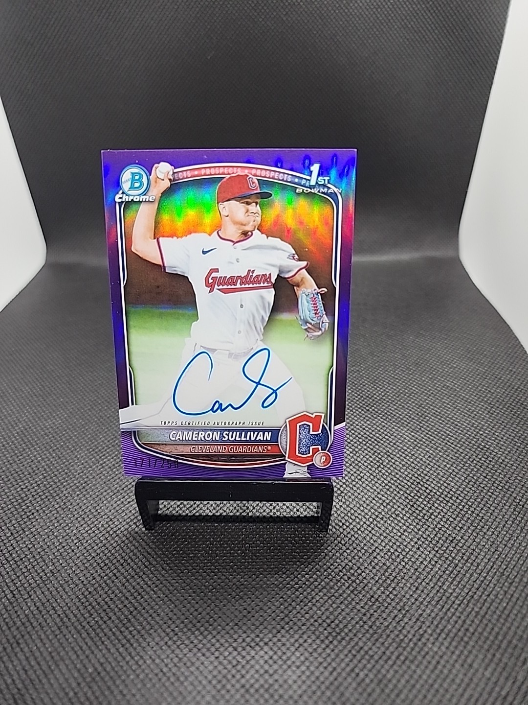 Cameron Sullivan 2025 Bowman Chrome 1ST AUTO Purple Refractor /250 - #CPA-CS