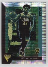 2020-21 Panini Flux Rookies Factory Set Pulsar Prizm Elijah Hughes #249 7l6