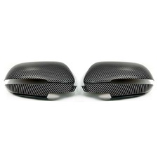 Glossy Black Carbon Fiber Trim Set For 2004-2008 Acura Tsx Side Mirror Cover