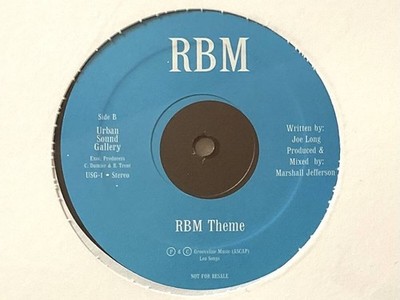 SEALED!! - RBM THEME - US original 12 inch/Ron Trent/Chez Damier/Marshall