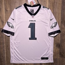 NWT Philadelphia Eagles Jalen Hurts Nike Football Game Jersey White Mens L $130