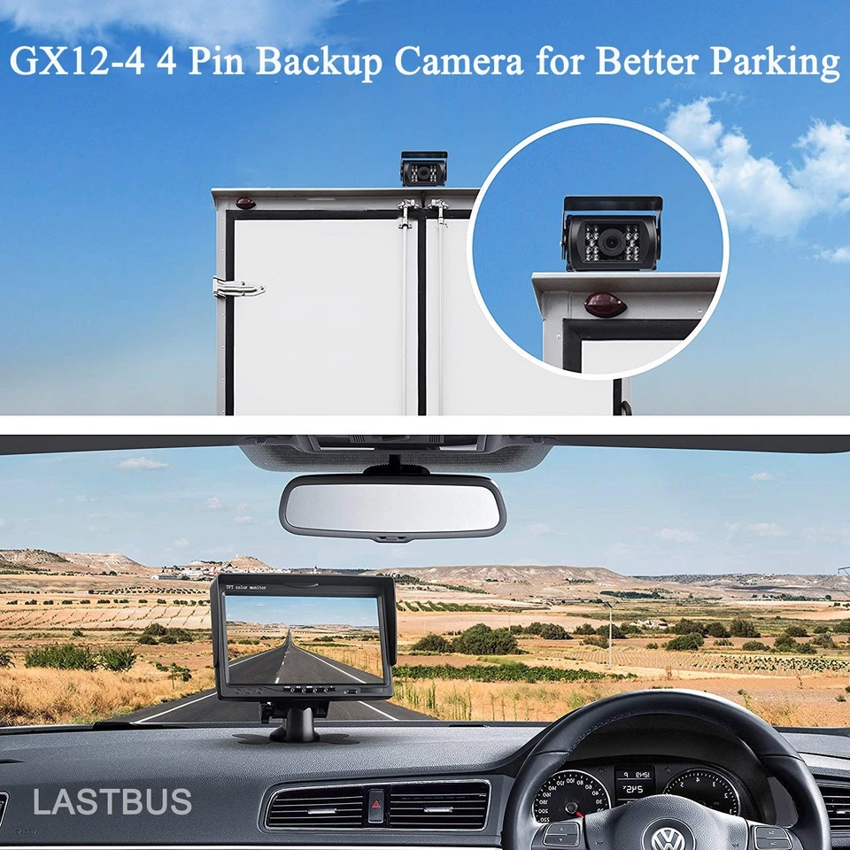 Backup Camera, Reversing Camera, Waterproof Night Vision Wide View Angle Rear... - Image 2 of 4
